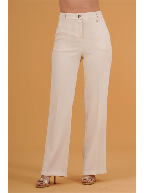 Pantalone Kuk in crepe Divedivine | KUK PE26BURRO